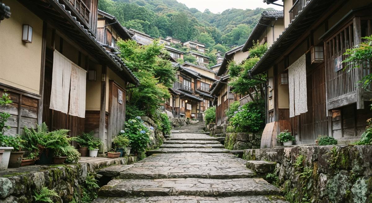 鎌倉の谷戸の住宅地の路地