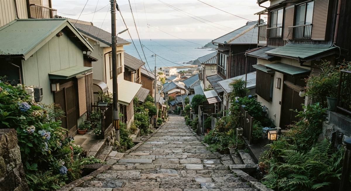逗子・葉山の坂と階段の住宅地